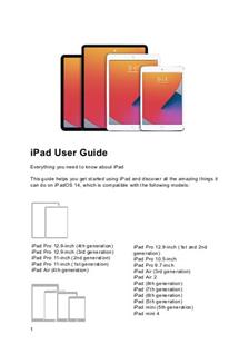 Apple iPad Mini 5 manual